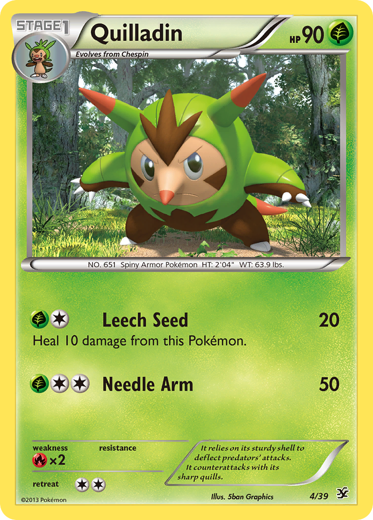 Quilladin (4/39) [XY: Kalos Starter Set] | Clutch Gaming