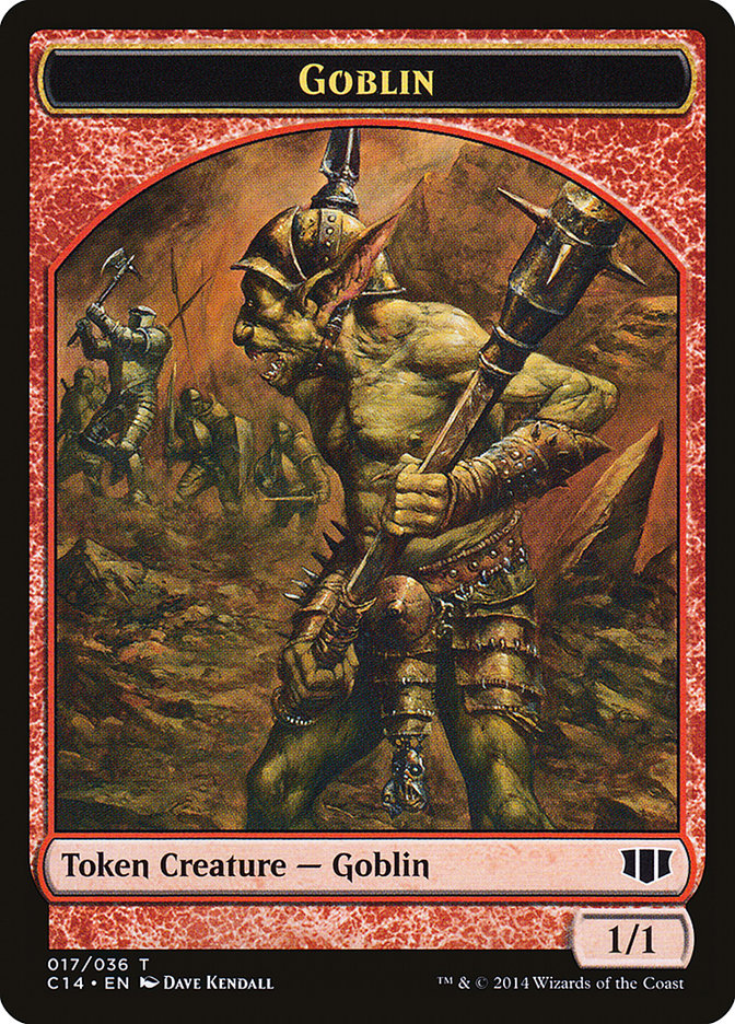 Goblin // Goat Double-Sided Token [Commander 2014 Tokens] | Clutch Gaming