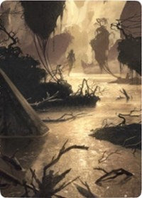 Murkwater Pathway Art Card [Zendikar Rising Art Series] | Clutch Gaming