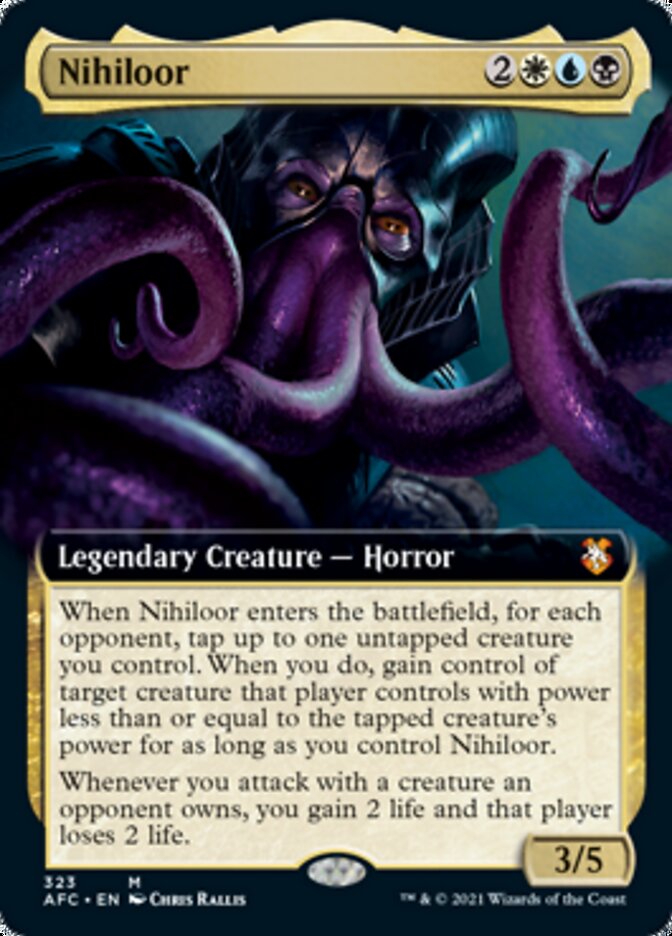 Nihiloor (Extended Art) [Dungeons & Dragons: Adventures in the Forgotten Realms Commander] | Clutch Gaming