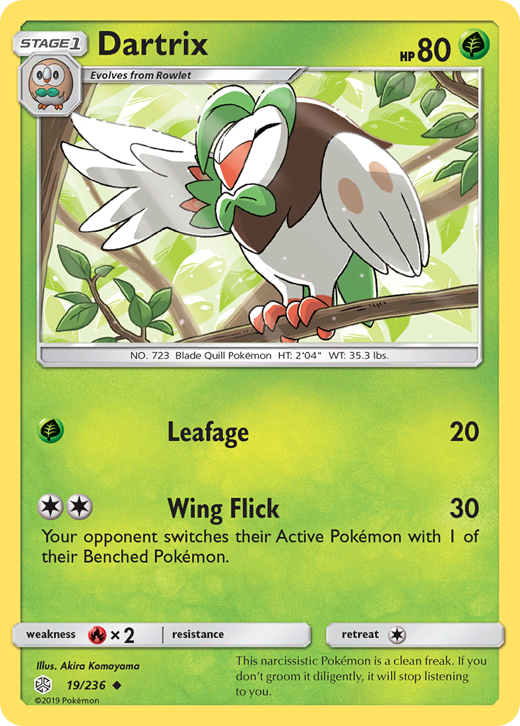 Dartrix (19/236) [Sun & Moon: Cosmic Eclipse] | Clutch Gaming