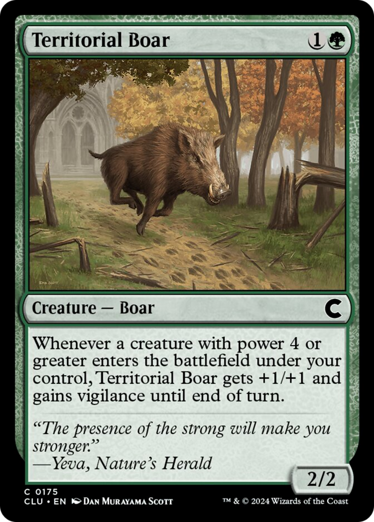 Territorial Boar [Ravnica: Clue Edition] | Clutch Gaming