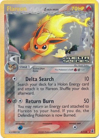 Flareon (5/113) (Delta Species) (Stamped) [EX: Delta Species] | Clutch Gaming