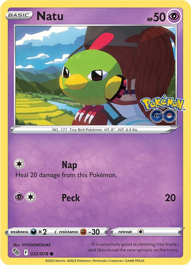 Natu (032/078) [Pokémon GO] | Clutch Gaming