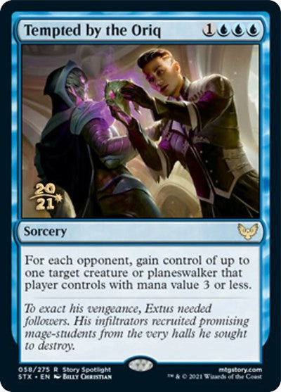 Tempted by the Oriq [Strixhaven: School of Mages Prerelease Promos] | Clutch Gaming