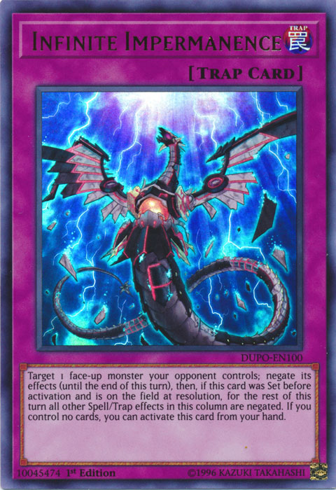Infinite Impermanence [DUPO-EN100] Ultra Rare | Clutch Gaming