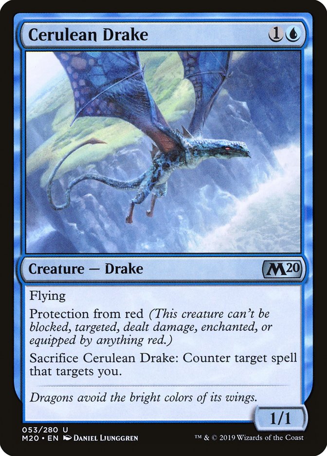 Cerulean Drake [Core Set 2020] | Clutch Gaming