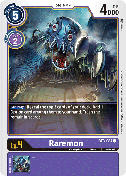 Raremon [BT3-084] [Release Special Booster Ver.1.0] | Clutch Gaming