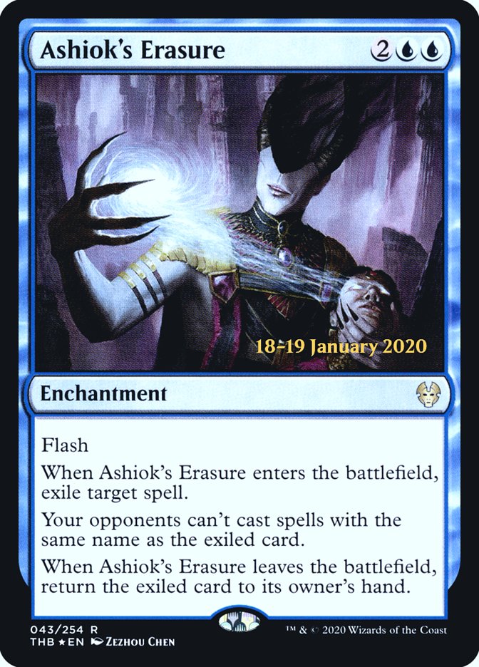 Ashiok's Erasure [Theros Beyond Death Prerelease Promos] | Clutch Gaming