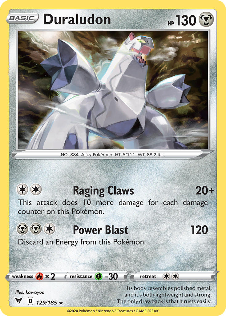 Duraludon (129/185) [Sword & Shield: Vivid Voltage] | Clutch Gaming