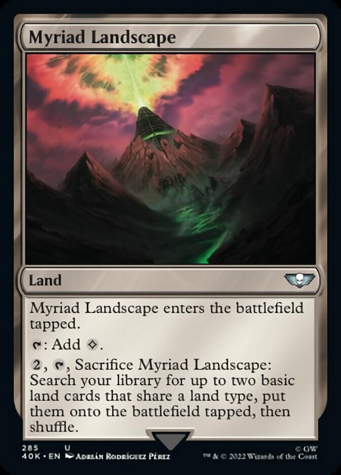 Myriad Landscape (Surge Foil) [Warhammer 40,000] | Clutch Gaming