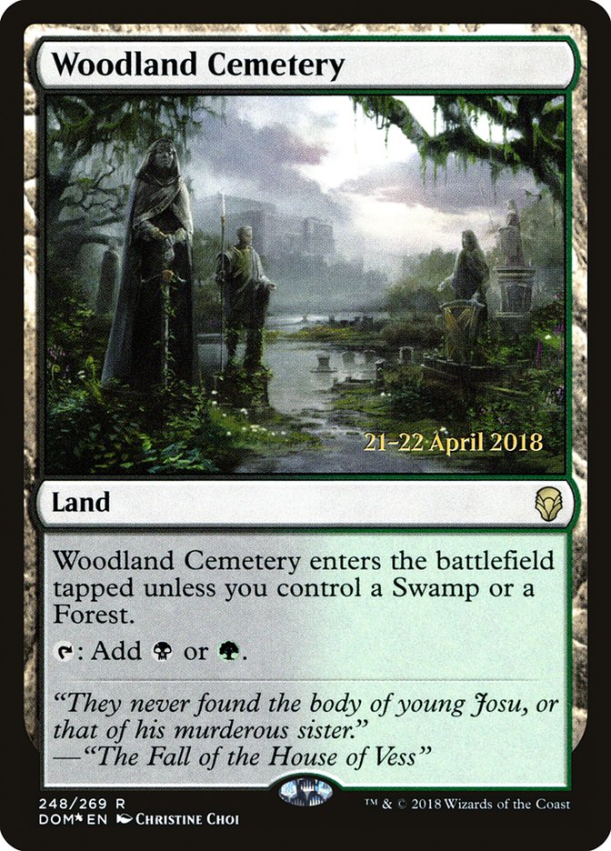 Woodland Cemetery [Dominaria Prerelease Promos] | Clutch Gaming