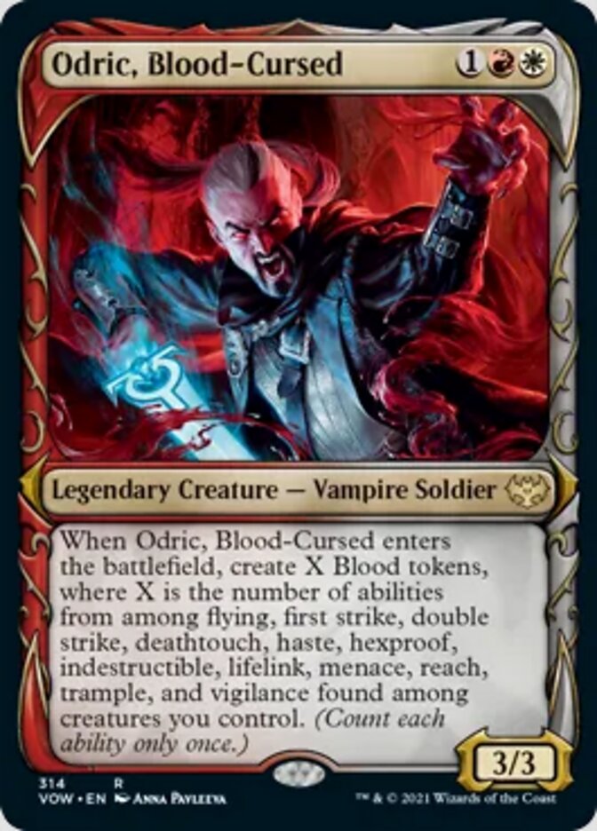 Odric, Blood-Cursed (Showcase Fang Frame) [Innistrad: Crimson Vow] | Clutch Gaming