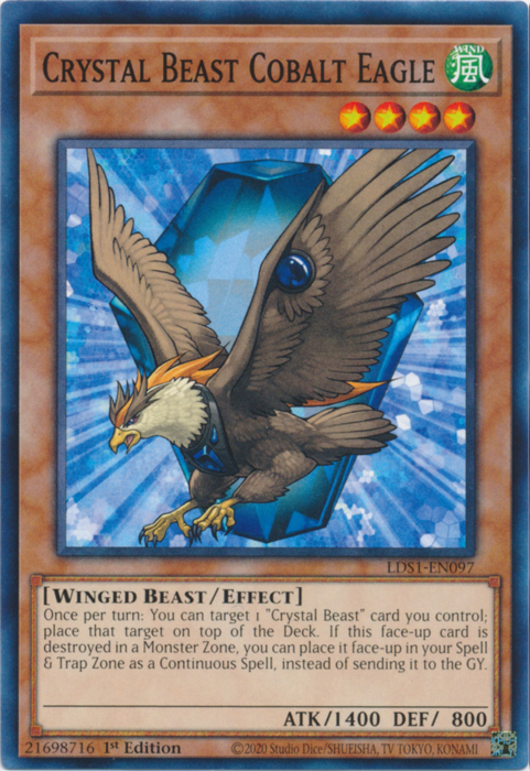 Crystal Beast Cobalt Eagle [LDS1-EN097] Common | Clutch Gaming