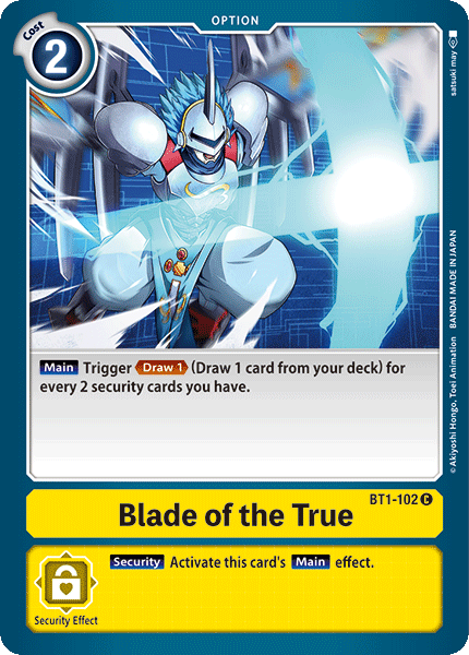 Blade of the True [BT1-102] [Release Special Booster Ver.1.0] | Clutch Gaming