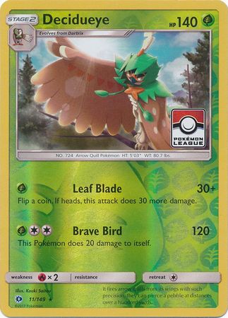 Decidueye (11/149) (League Promo) [Sun & Moon: Base Set] | Clutch Gaming