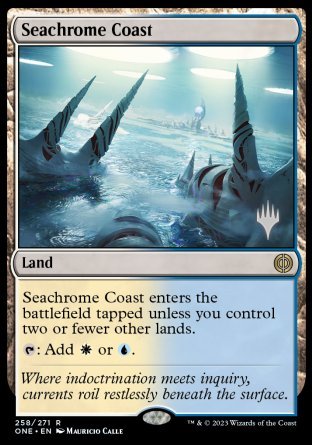 Seachrome Coast (Promo Pack) [Phyrexia: All Will Be One Promos] | Clutch Gaming