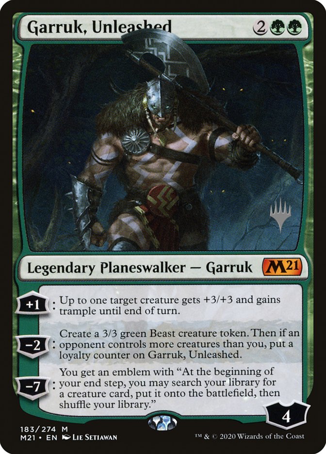 Garruk, Unleashed (Promo Pack) [Core Set 2021 Promos] | Clutch Gaming