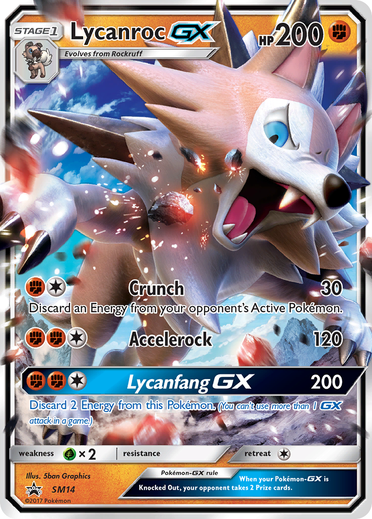 Lycanroc GX (SM14) [Sun & Moon: Black Star Promos] | Clutch Gaming