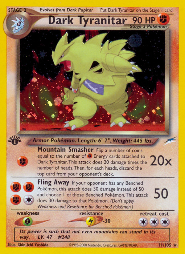 Dark Tyranitar (11/105) [Neo Destiny 1st Edition] | Clutch Gaming