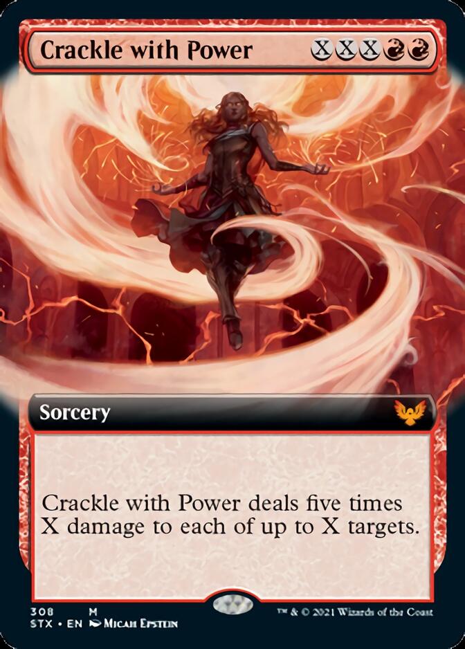 Crackle with Power (Extended Art) [Strixhaven: School of Mages] | Clutch Gaming