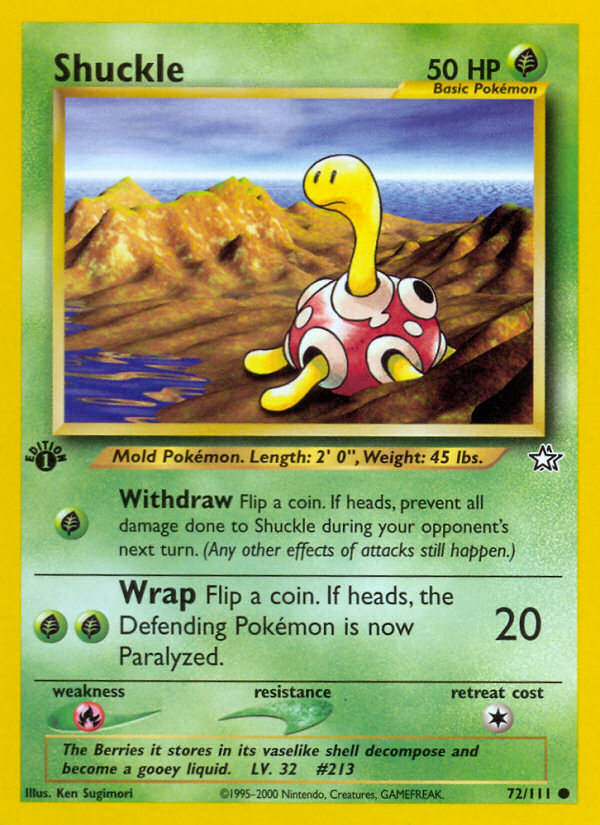 Shuckle (72/111) [Neo Genesis 1st Edition] | Clutch Gaming