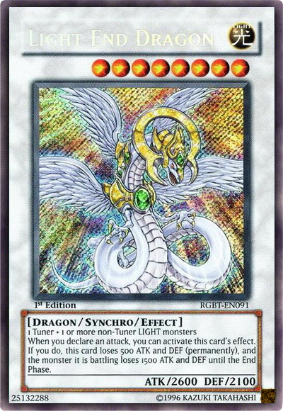 Light End Dragon [RGBT-EN091] Secret Rare | Clutch Gaming