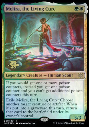 Melira, the Living Cure [Phyrexia: All Will Be One Prerelease Promos] | Clutch Gaming