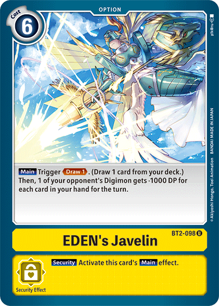 Eden's Javelin [BT2-098] [Release Special Booster Ver.1.5] | Clutch Gaming