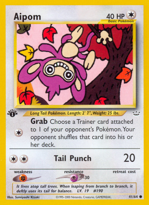 Aipom (41/64) [Neo Revelation 1st Edition] | Clutch Gaming