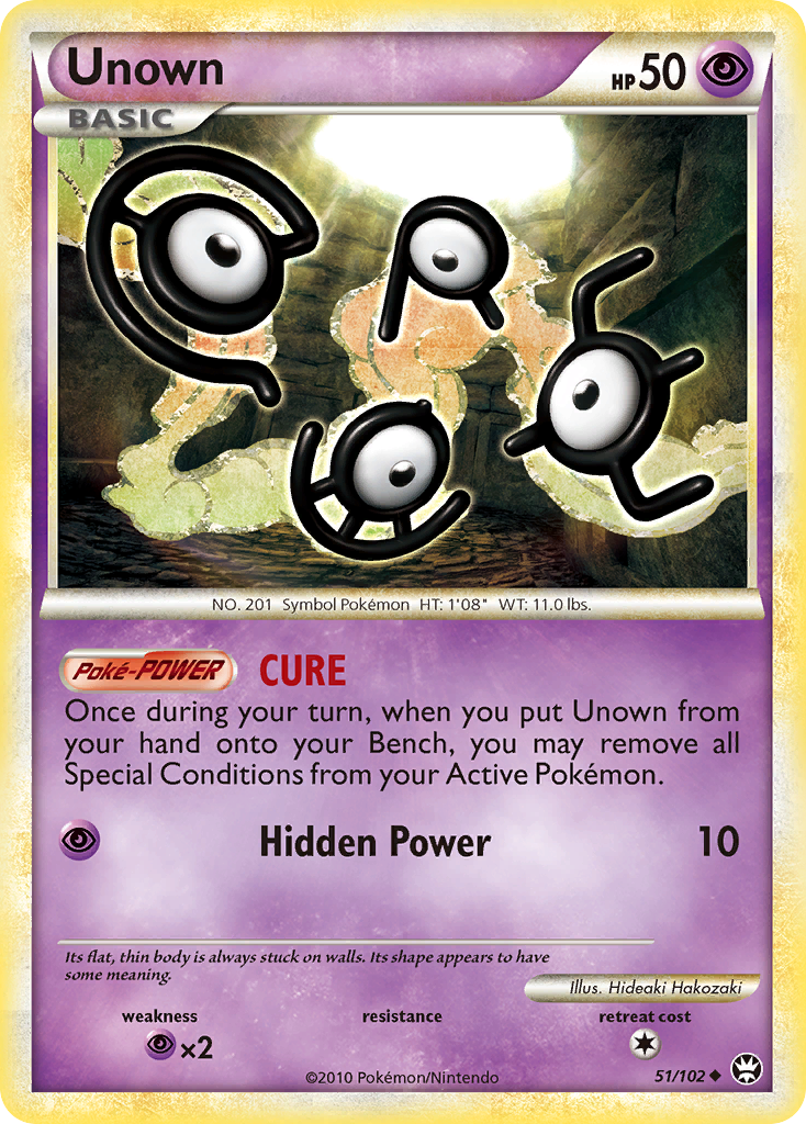 Unown (51/102) [HeartGold & SoulSilver: Triumphant] | Clutch Gaming