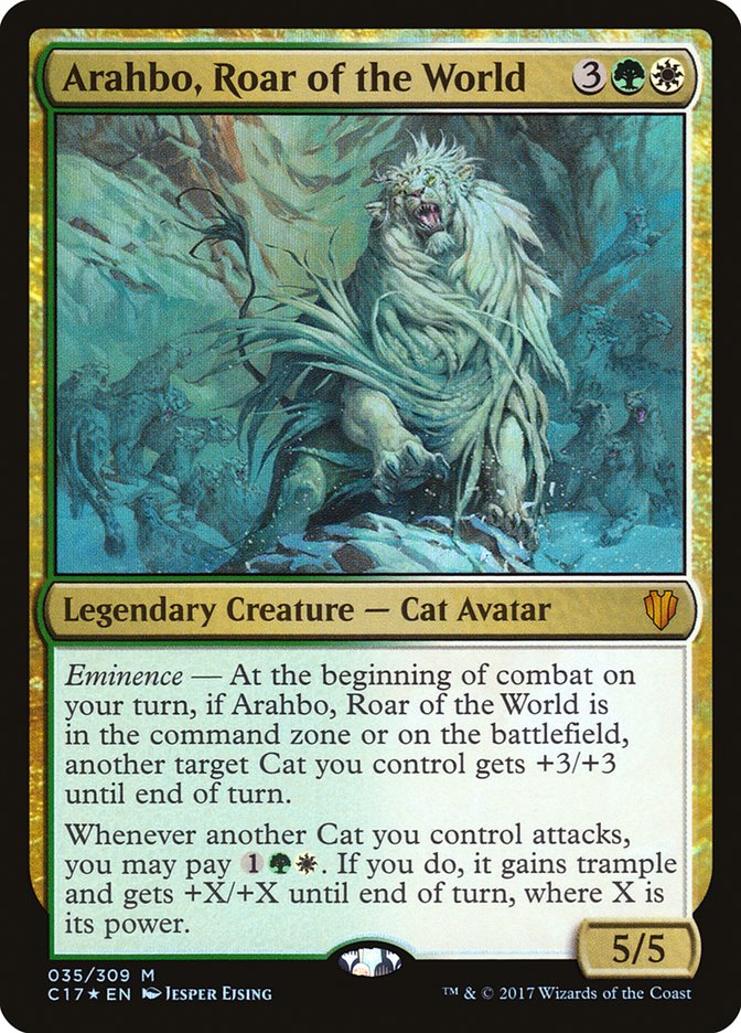 Arahbo, Roar of the World [Commander 2017] | Clutch Gaming