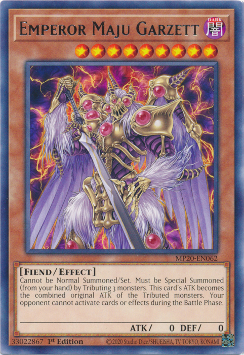 Emperor Maju Garzett [MP20-EN062] Rare | Clutch Gaming