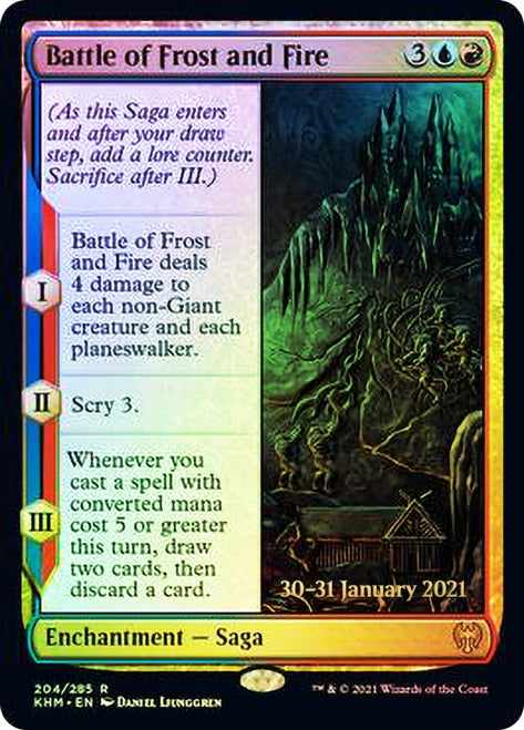 Battle of Frost and Fire [Kaldheim Prerelease Promos] | Clutch Gaming