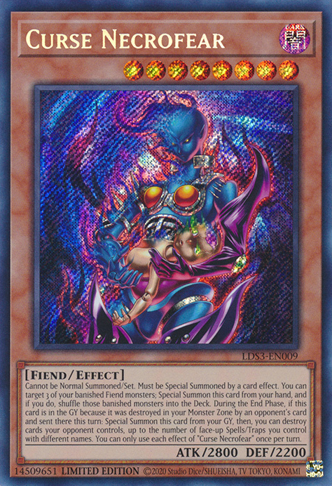 Curse Necrofear [LDS3-EN009] Secret Rare | Clutch Gaming