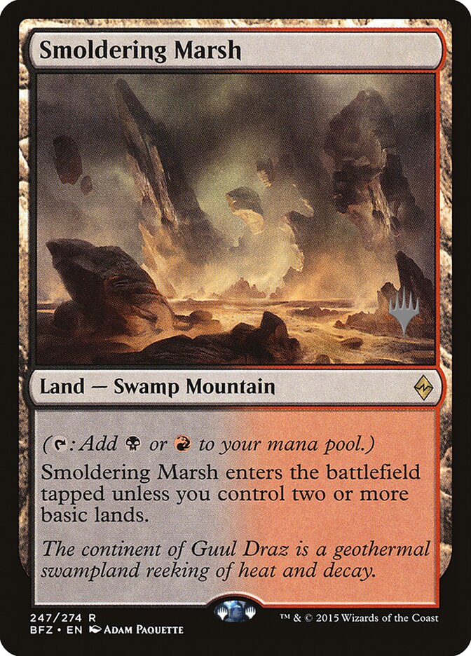 Smoldering Marsh [Battle for Zendikar Promos] | Clutch Gaming