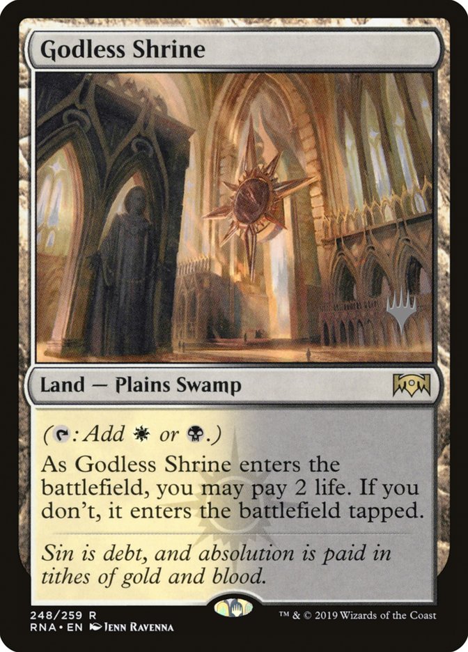 Godless Shrine (Promo Pack) [Ravnica Allegiance Promos] | Clutch Gaming