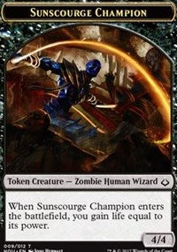 Sunscourge Champion // Cat Double-Sided Token [Hour of Devastation Tokens] | Clutch Gaming