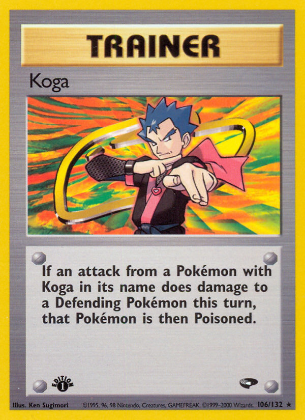 Koga (106/132) [Gym Challenge 1st Edition] | Clutch Gaming