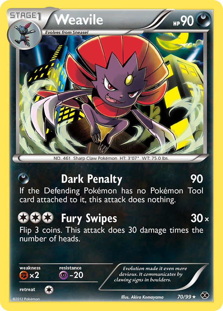 Weavile (70/99) [Black & White: Next Destinies] | Clutch Gaming