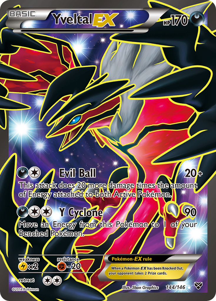 Yveltal EX (144/146) [XY: Base Set] | Clutch Gaming