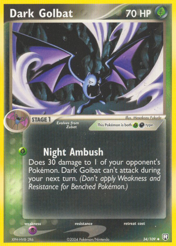 Dark Golbat (34/109) [EX: Team Rocket Returns] | Clutch Gaming