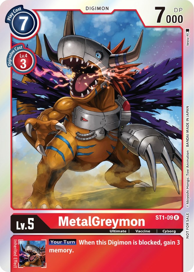 MetalGreymon [ST1-09] (Official Tournament Pack Vol. 6) [Starter Deck: Gaia Red Promos] | Clutch Gaming