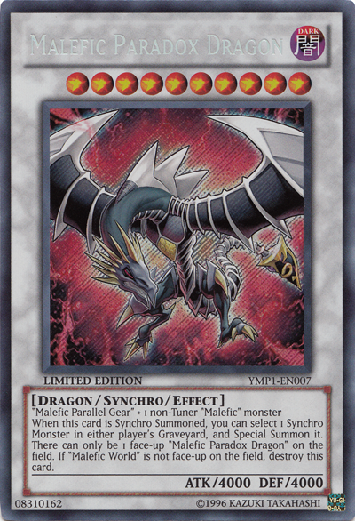 Malefic Paradox Dragon [YMP1-EN007] Secret Rare | Clutch Gaming