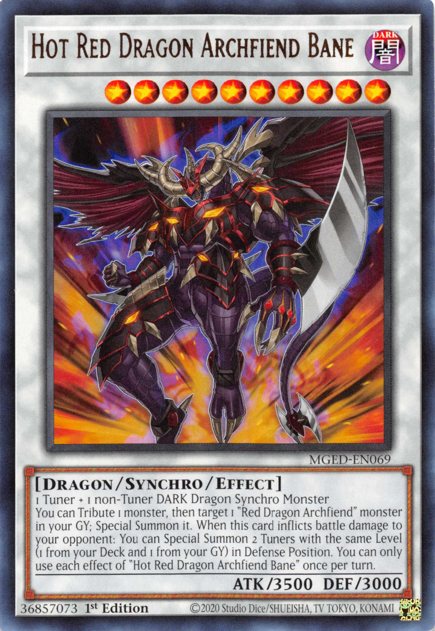 Hot Red Dragon Archfiend Bane [MGED-EN069] Rare | Clutch Gaming