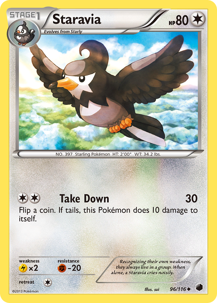 Staravia (96/116) [Black & White: Plasma Freeze] | Clutch Gaming