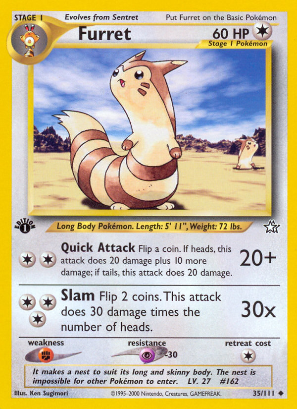 Furret (35/111) [Neo Genesis 1st Edition] | Clutch Gaming