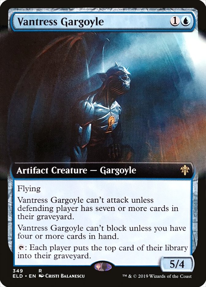 Vantress Gargoyle (Extended Art) [Throne of Eldraine] | Clutch Gaming