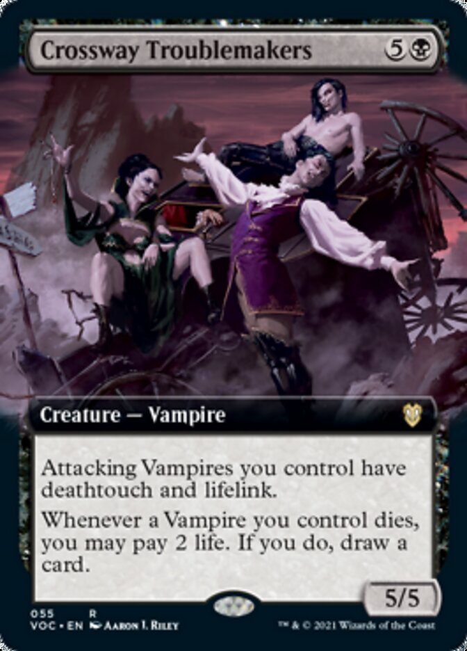 Crossway Troublemakers (Extended Art) [Innistrad: Crimson Vow Commander] | Clutch Gaming