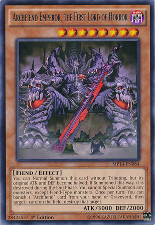 Archfiend Emperor, the First Lord of Horror [MP14-EN084] Rare | Clutch Gaming